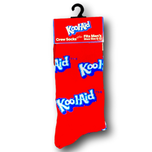 3/$20 Kool-Aid Retro Drink Funny Novelty Crew Socks - NWT